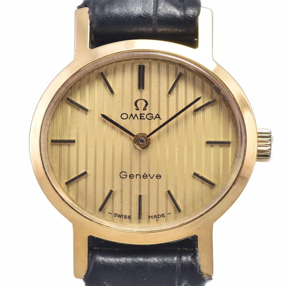 オメガ OMEGA 511.0412 ヴィンテージ ジュネーブ Cal.625 ゴールド 手巻き レディース 良品 腕時計 Q#148883