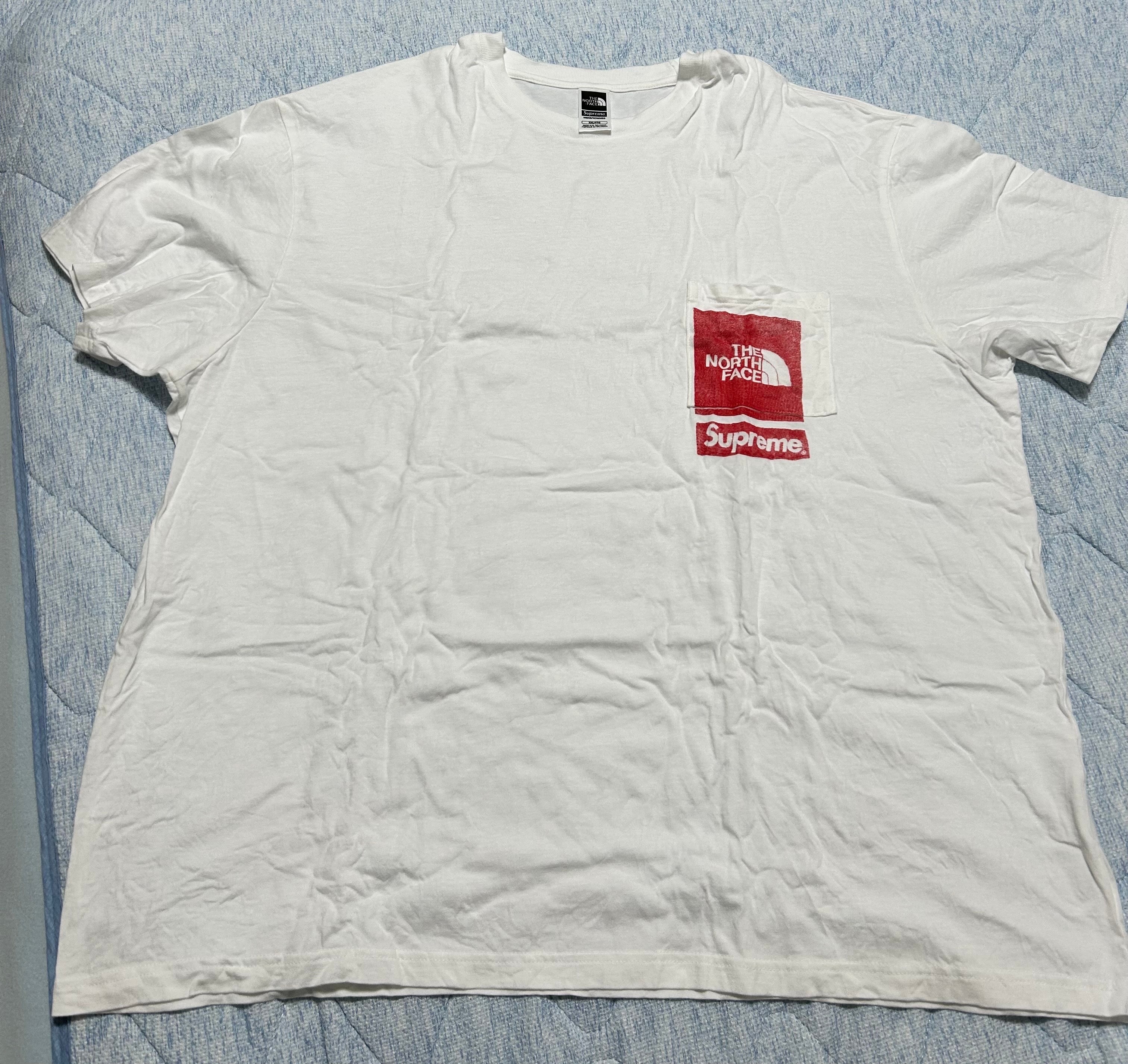 Supreme x The North Face Printed Pocket Tee "White"
