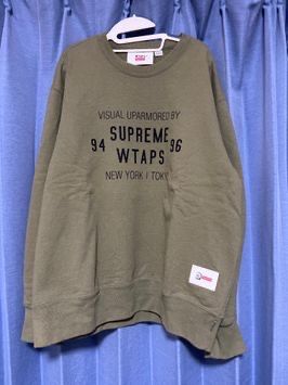 Supreme / WTAPS Crewneck "Light Olive"