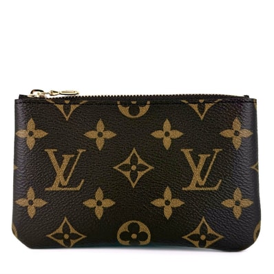 LOUIS VUITTON ルイヴィトン カードケース カード&キーケース ポシェット・クレ 定期入れ 小物 M13559 モノグラムキャンバス ブラウン 茶 ユニセックス 美品【中古品】
