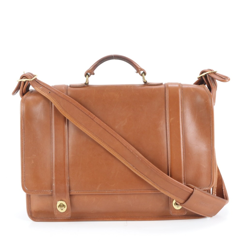 ■美品 コーチ オールド アメリカ製 5274 ビジネス バッグ レザー