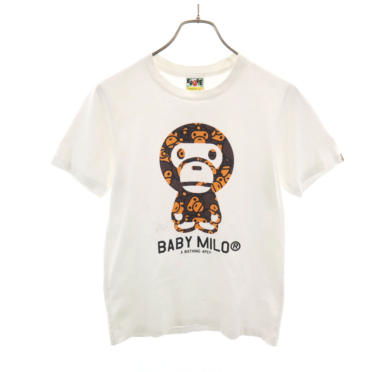 A BATHING APE アベイシングエイプ 半袖 Tシャツ XS ホワイト