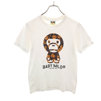 A BATHING APE アベイシングエイプ 半袖 Tシャツ XS ホワイト