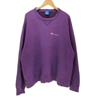 90s USA製 青タグ スクリプトロゴ クルーネック スウェット【1142357166592】