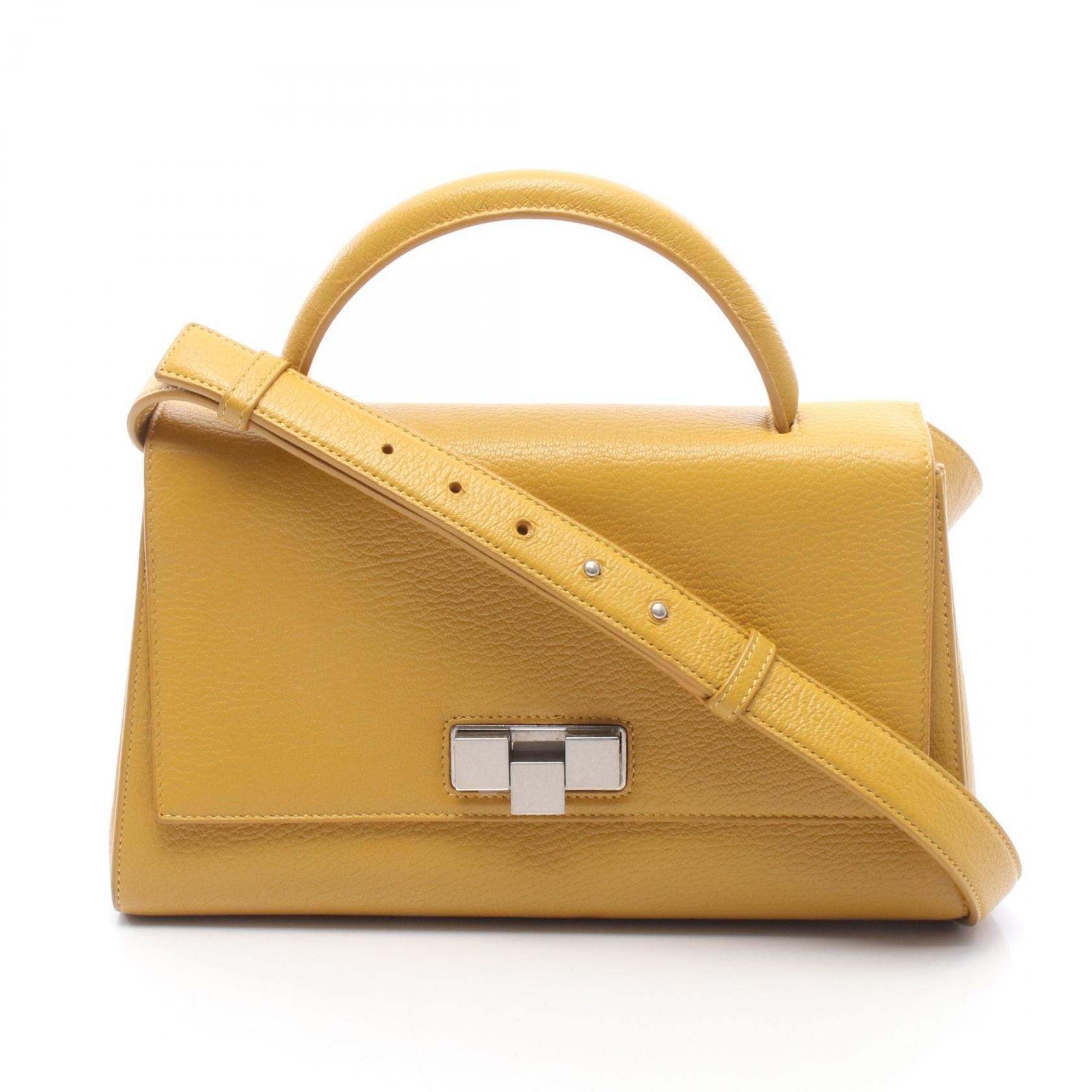 ボッテガヴェネタ BOTTEGA VENETA 2WAY ショルダーバッグ バッグ レザー レディース イエロー系 【中古】