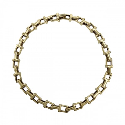 TIFFANY&Co. ティファニー ブレスレット Tナロー チェーン ジュエリー アクセサリー 18金YG Au750 K18イエローゴールド レディース 約12.8g【中古品】
