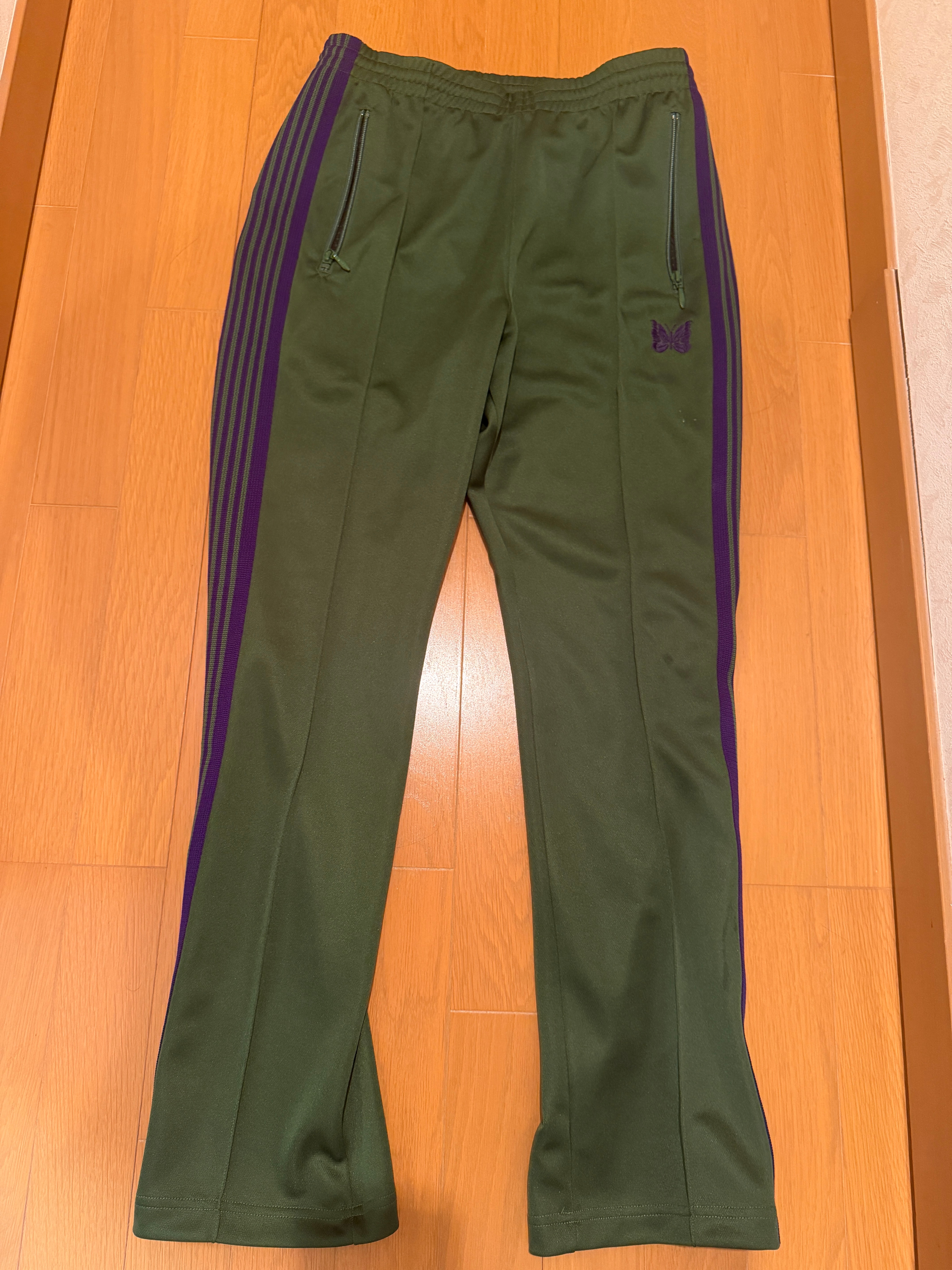 Needles Narrow Track Pant - Poly Smooth "Ivy Green"