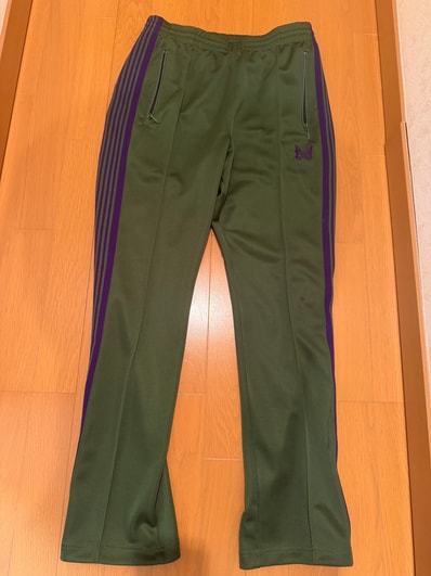 Needles Narrow Track Pant - Poly Smooth "Ivy Green"
