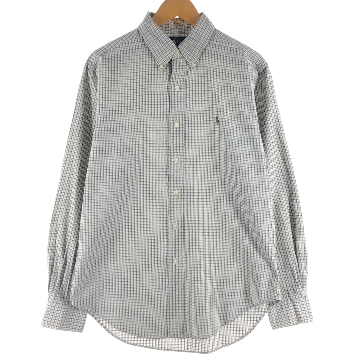 古着 ラルフローレン Ralph Lauren CLASSIC FIT 長袖 ボタンダウンチェックシャツ メンズM相当/eaa539287
