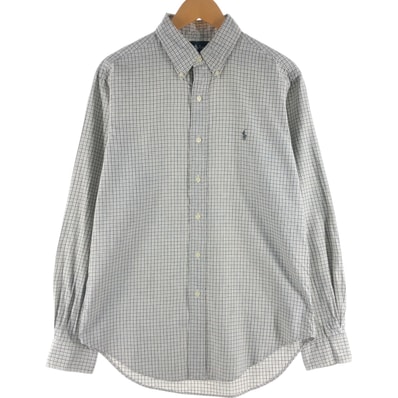 古着 ラルフローレン Ralph Lauren CLASSIC FIT 長袖 ボタンダウンチェックシャツ メンズM相当/eaa539287