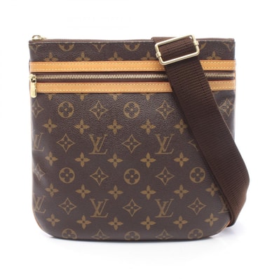 ルイ・ヴィトン LOUIS VUITTON ポシェットボスフォール ショルダーバッグ バッグ PVCコーティングキャンバス レザー モノグラム レディース ブラウン系 M40044 【中古】