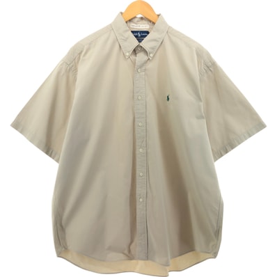 古着 ラルフローレン Ralph Lauren BLAKE 半袖 ボタンダウンシャツ メンズXL相当/eaa553260