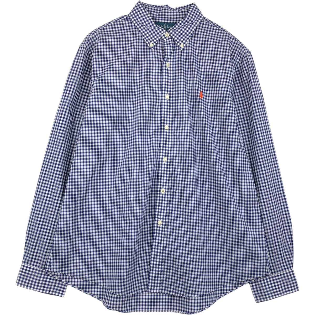 古着 ラルフローレン Ralph Lauren ギンガムチェック 長袖 ボタンダウンチェックシャツ メンズXL相当/eaa659251