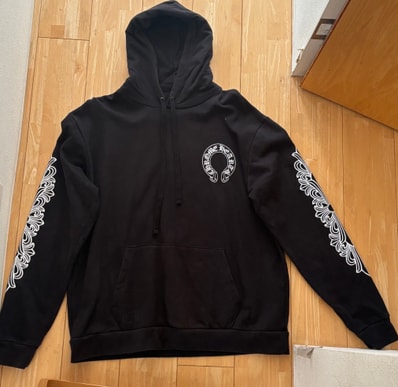 Chrome Hearts Horse Shoe Floral Pullover Hoodie "Black"