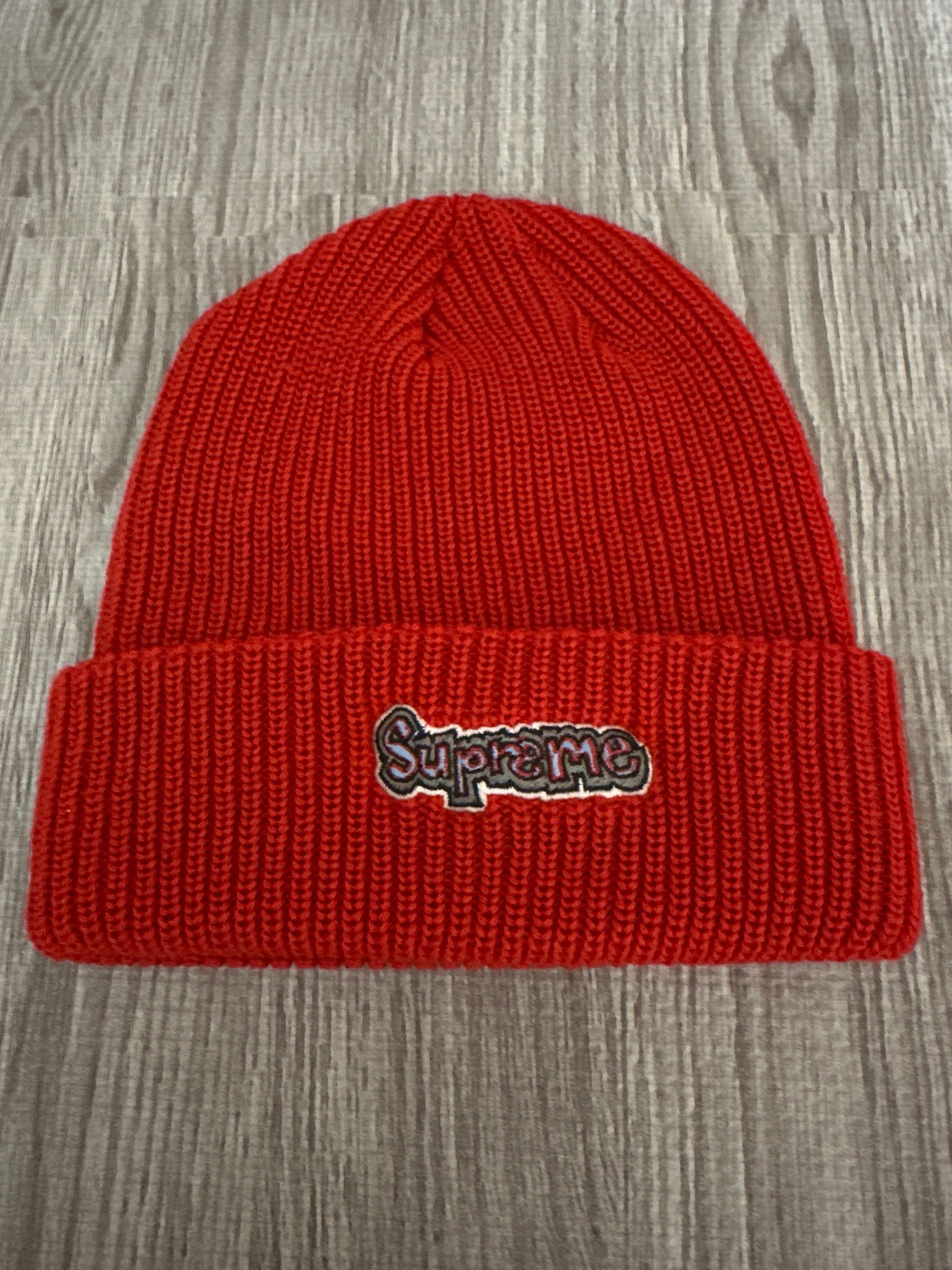 Supreme Gonz Logo Beanie "Red"