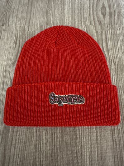 Supreme Gonz Logo Beanie "Red"