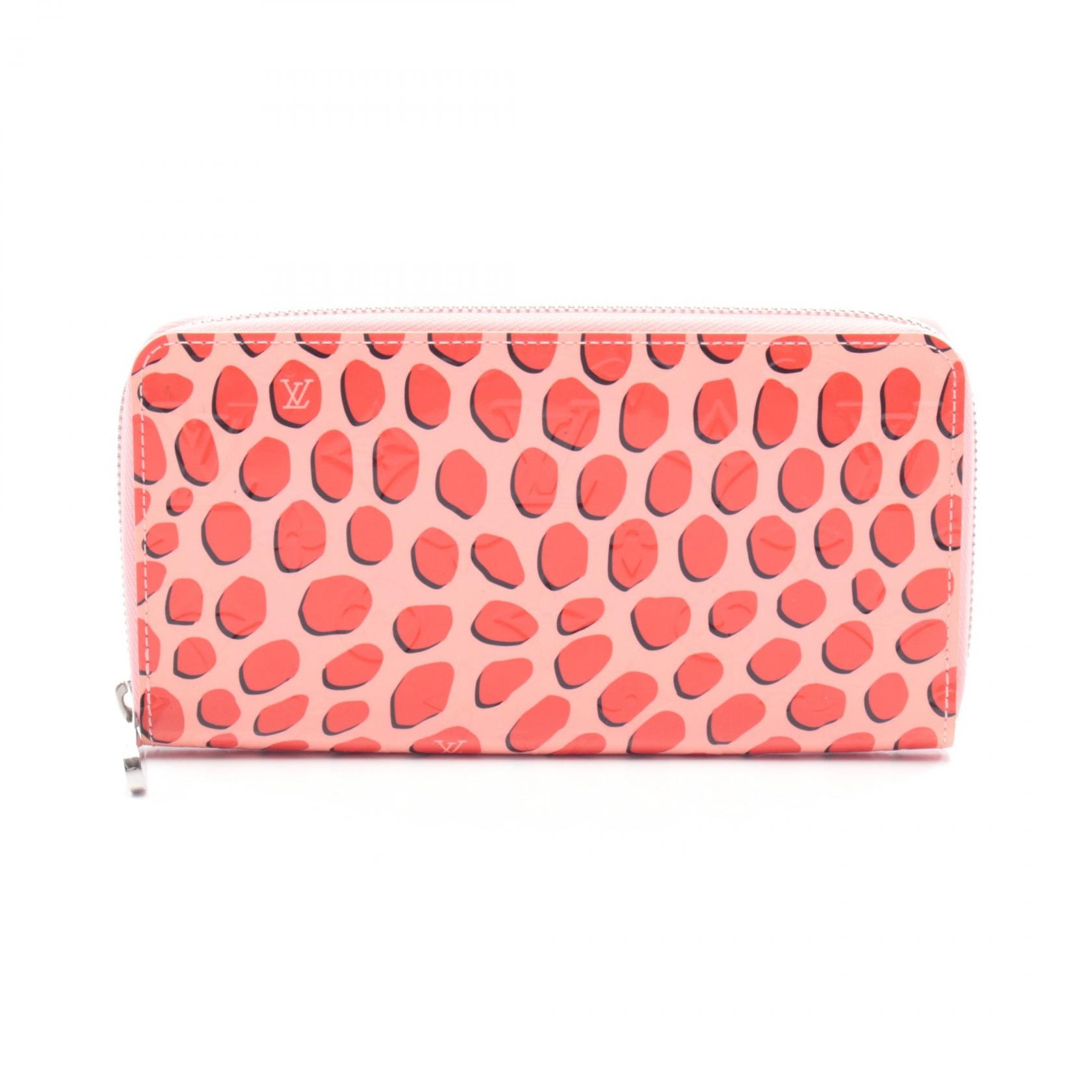 Louis Vuitton Zippy Wallet Jungle Dot Monogram Vernis "Sugar Pink Poppy"