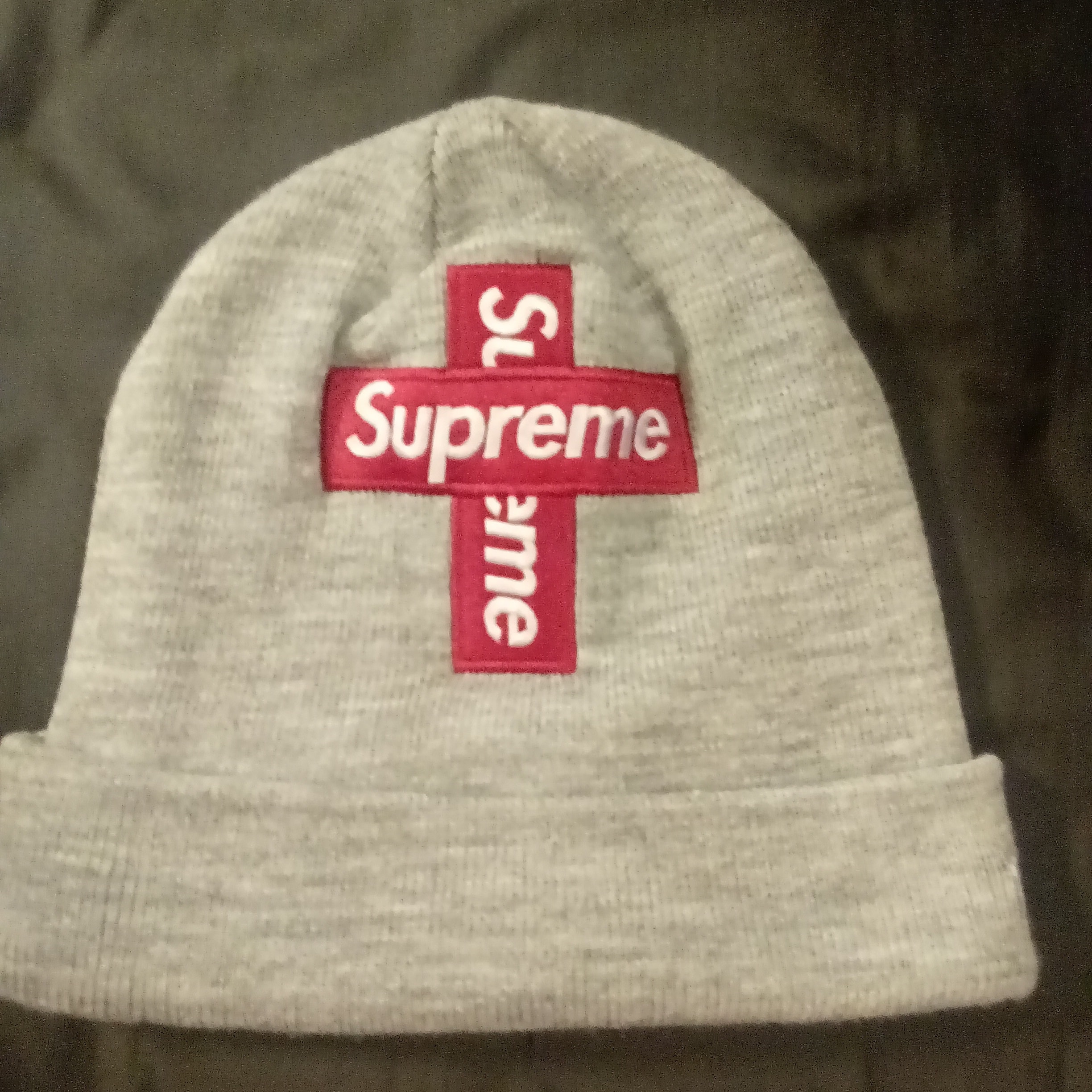 Supreme Slanted Gothic Outline Beanie 