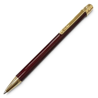 極美品 カルティエ ボールペン サントス ドゥ カルティエ ボルドー メンズ