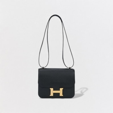 エルメス HERMES コンスタンス3 ミニ18 コンスタンス 3 ミニ18 バッグ ショルダーバッグ エプソン ノワール Noir ブラック Black 黒 ゴールド金具 コンスタンスミニ コンスタンス18 ヴォーエプソン