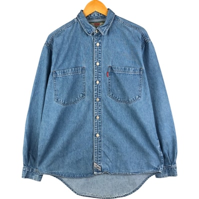 古着 90年代 リーバイス Levi's 長袖 デニムシャツ メンズM相当 長袖 ヴィンテージ/eaa590853