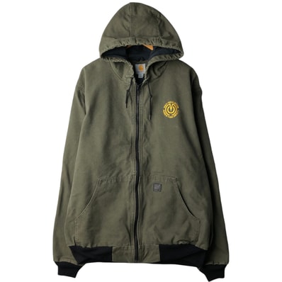 古着 カーハート Carhartt アクティブジャケット ダックフルジップパーカー メンズXL相当/eaa629380