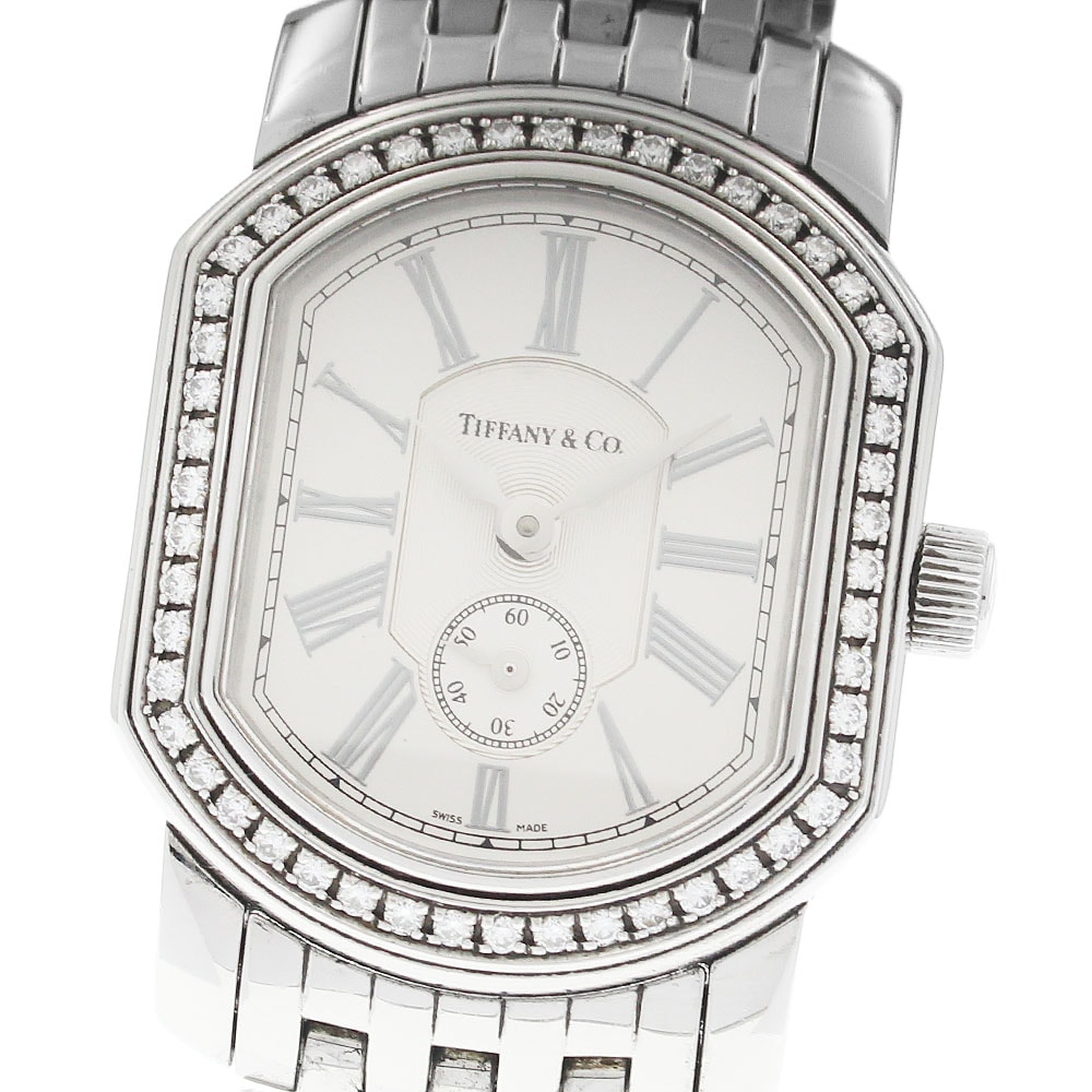 ティファニー マーククーペ ダイヤベゼル  クォーツ レディース 【中古】