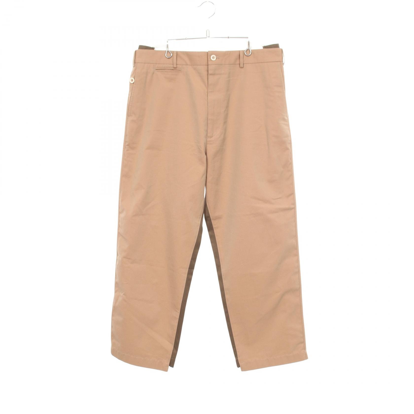 アレキサンダーマックイーン Alexander McQueen バイカラー チノパンツ 衣料品 ボトムス コットン メンズ カーキ系 【中古】