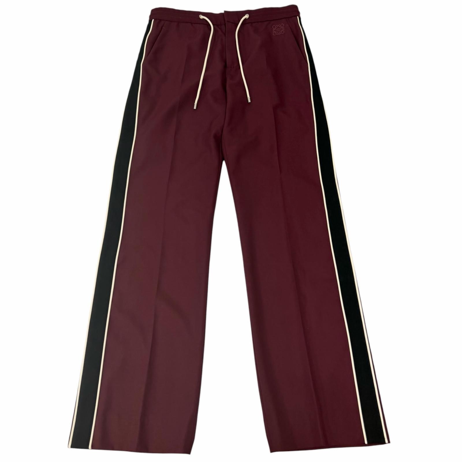 極美品 ロエベ スラックス ボルドー メンズ 48 H526Y04WCQ