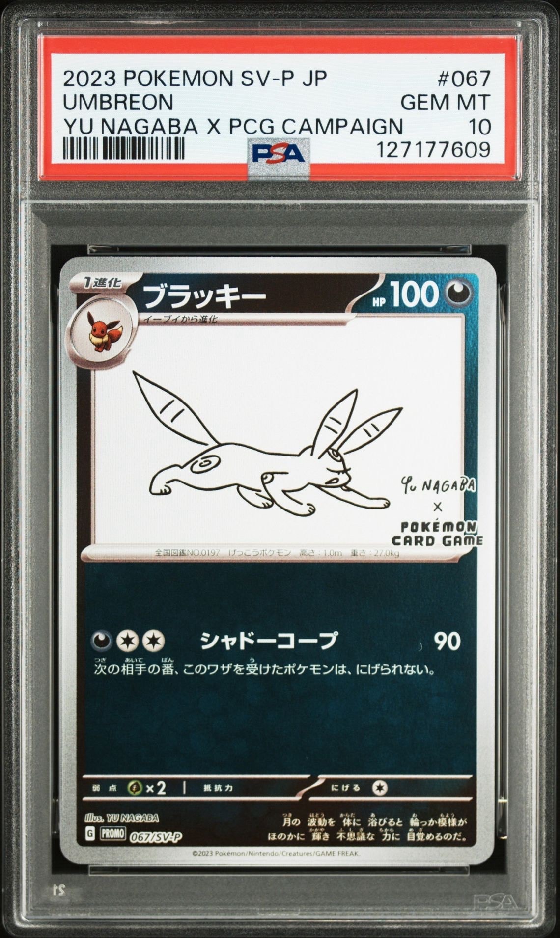 ブラッキー: プロモ (ナガバブラッキー) [SV-P 067](「YU NAGABA×ポケモンカードゲーム」プロモーションカード「SV-P」)