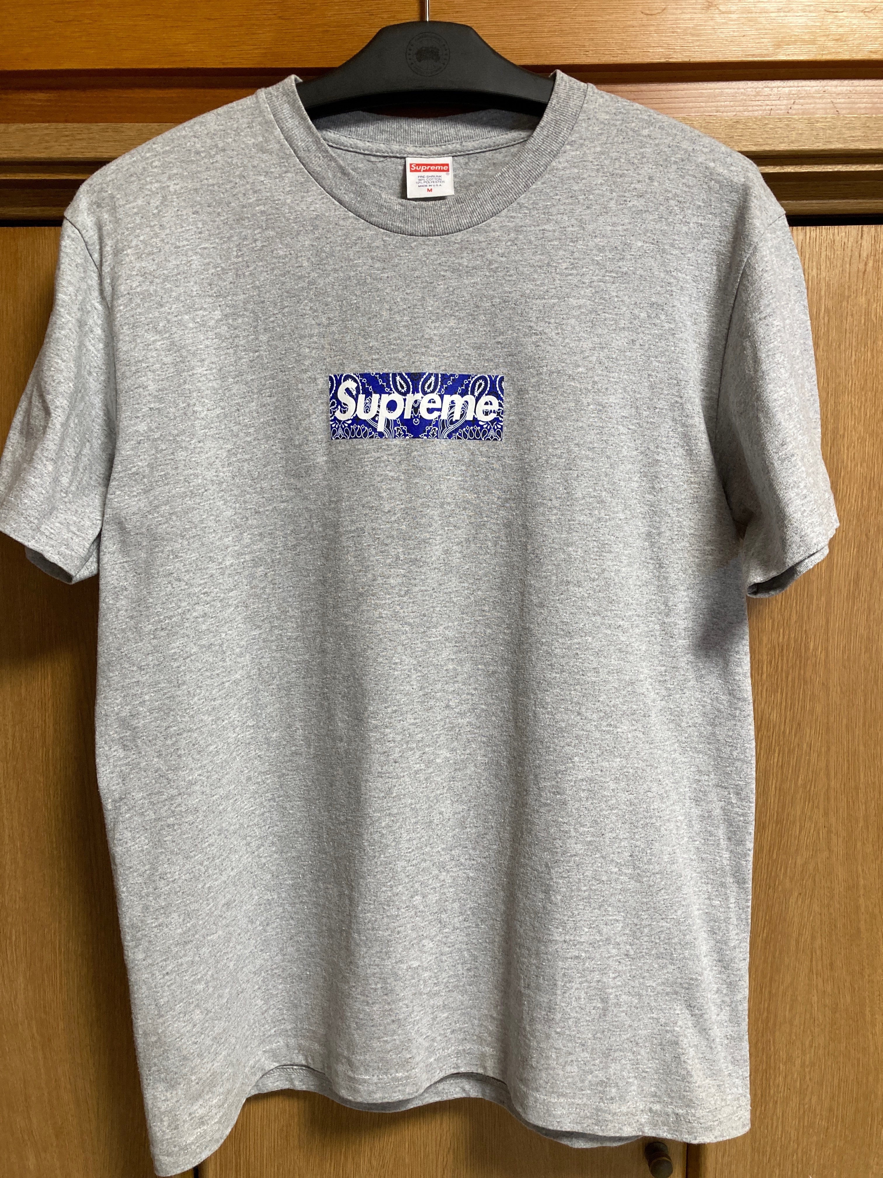 Supreme Bandana Box Logo Tee "Grey"
