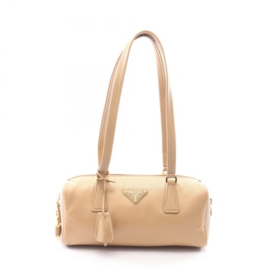 プラダ PRADA Re-Nylon ミディアム トップハンドルバッグ ショルダーバッグ バッグ ナイロン レザー レディース ベージュ系 1BB127 【中古】