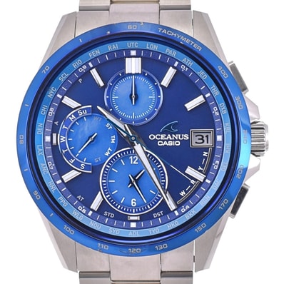 値下 カシオ CASIO OCW-T2610F-2AJF オシアナス クラシックライン チタン ソーラー電波 メンズ 箱・保証書付き □#143565