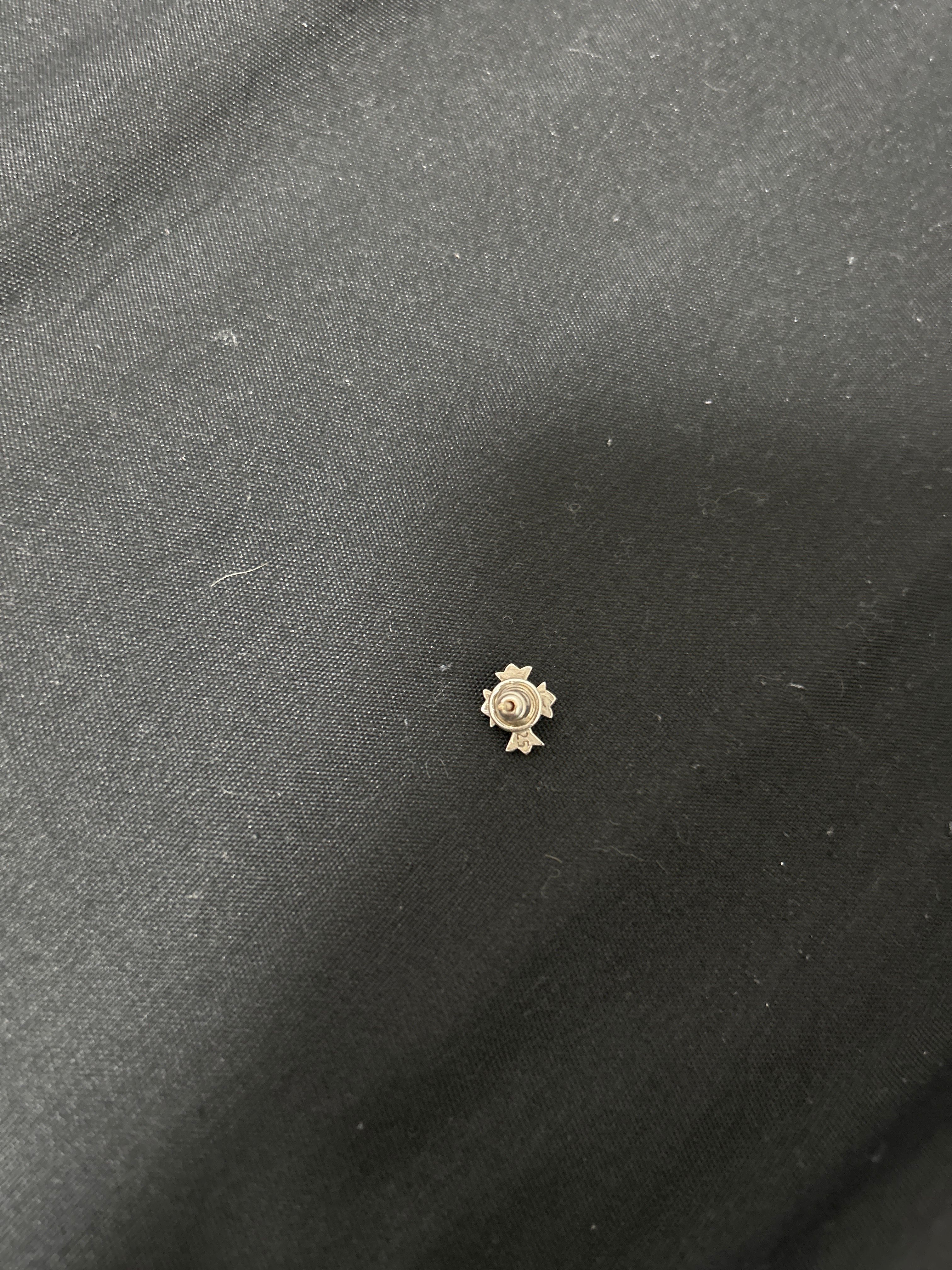 Chrome Hearts #2 Cross Stud Earring "Silver"