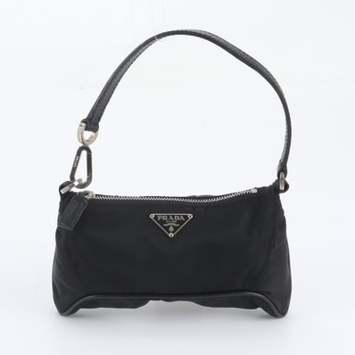 ■極美品 プラダ テスート ナイロントライアングルロゴハンドバッグ