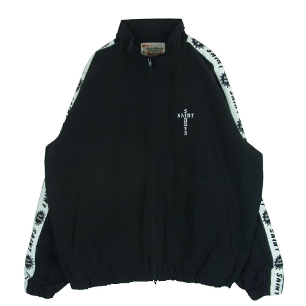 SAINT MICHAEL セントマイケル 24SS SM-YS8-0000-064 TRACK SIDE TAPE JACKET サイドテープ トラック ジャケット ブラック系 L【中古】