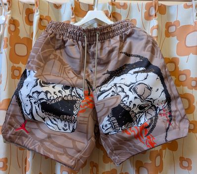 Air Jordan x Travis Cactus Jack Pool Short "Khaki Desert"