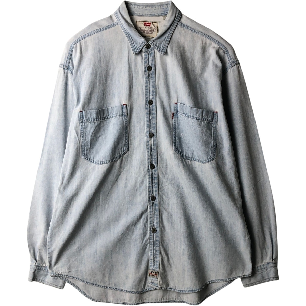 古着 90年代 リーバイス Levi's 長袖 デニムシャツ メンズXL相当 ヴィンテージ/eaa634878