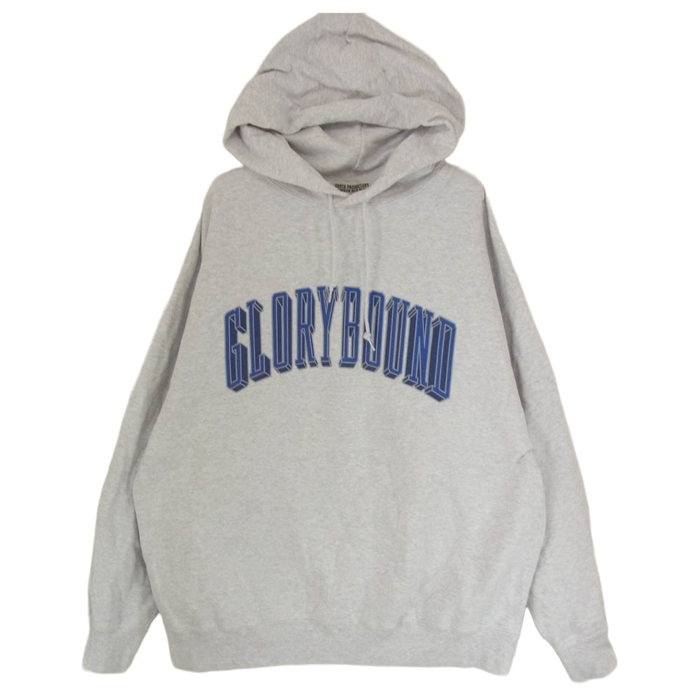 COOTIE クーティー パーカー PRINT PULLOVER PARKA COLLEGE ロゴ カレッジ プリント プルオーバー スウェット パーカー グレー系 M【中古】