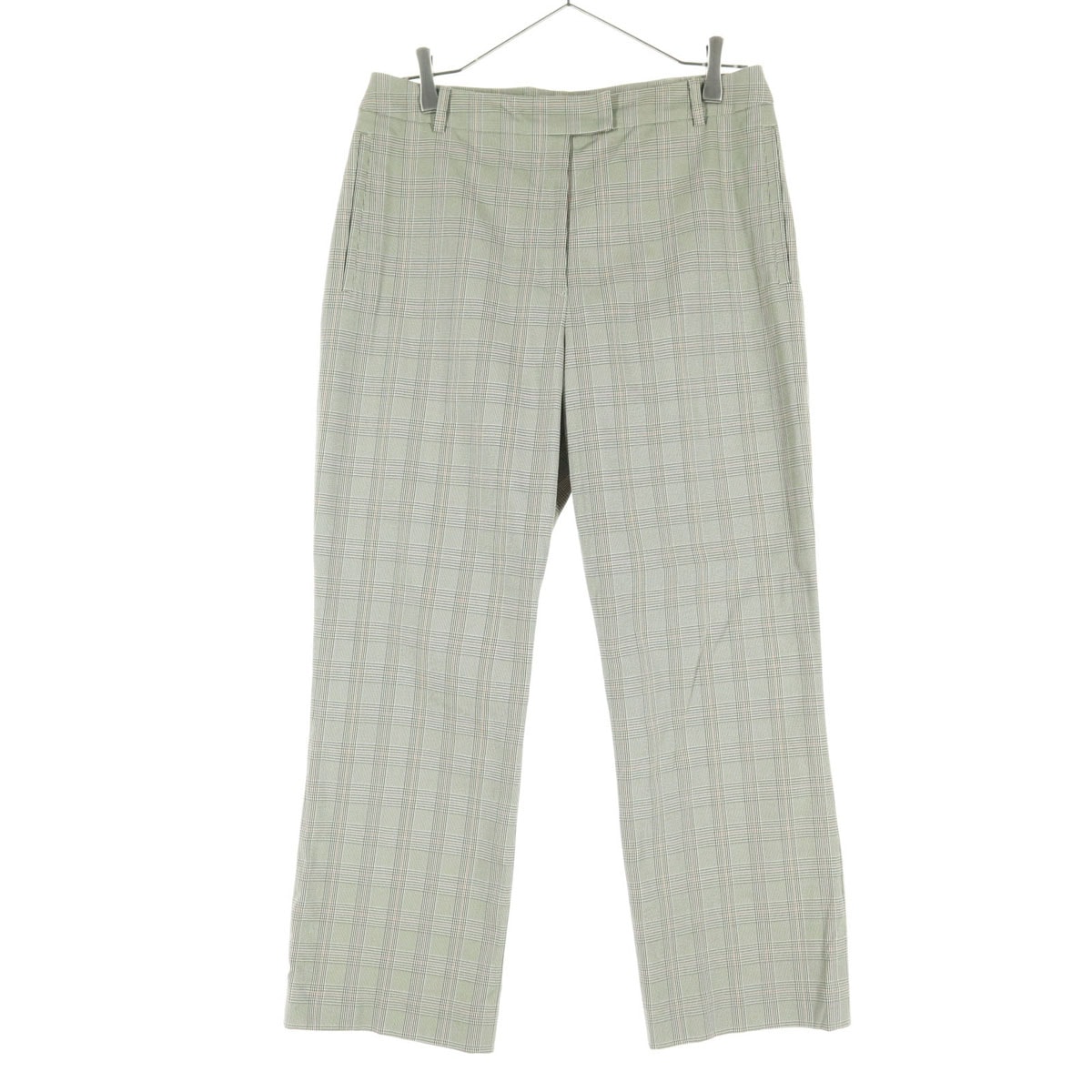 美品 LANVIN SPORT ランバンスポール グレンチェック スラックスパンツ 40 ブラック系