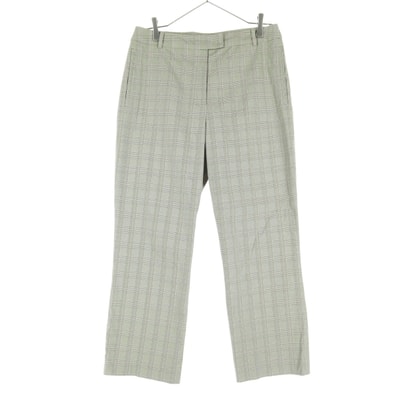 美品 LANVIN SPORT ランバンスポール グレンチェック スラックスパンツ 40 ブラック系