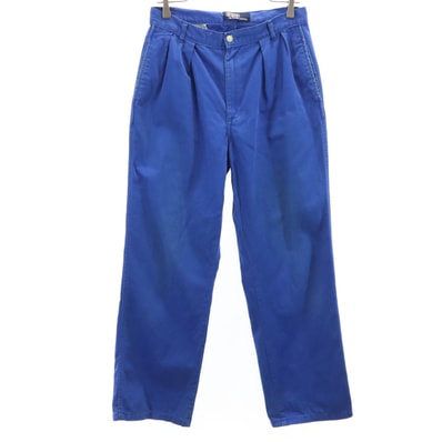 Polo by Ralph Lauren ポロバイラルフローレン 80s ヴィンテージ 42タロン USA製 タック パンツ w29 ブルー系