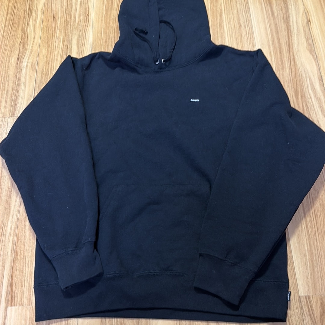 Supreme Small Box Hooded Sweatshirt "Black" (22SS)