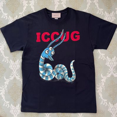 GUCCI Freya Hartas ICCUG Animal Print T-shirt "Black"