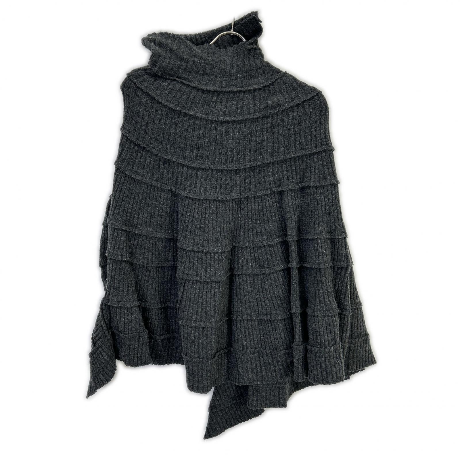 ワイズ YC-P11-110 グレー ウール カットオフ トラウザーパンツ 2