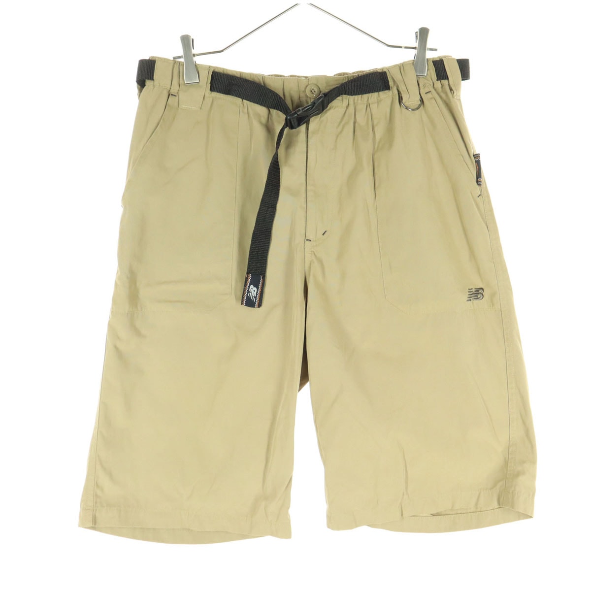 NEW BALANCE ニューバランス ハーフパンツ L ベージュ ベルト付き