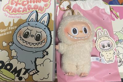 POP MART THE MONSTERS (LABUBU) Exciting Macaron Plush Series SOYMILK