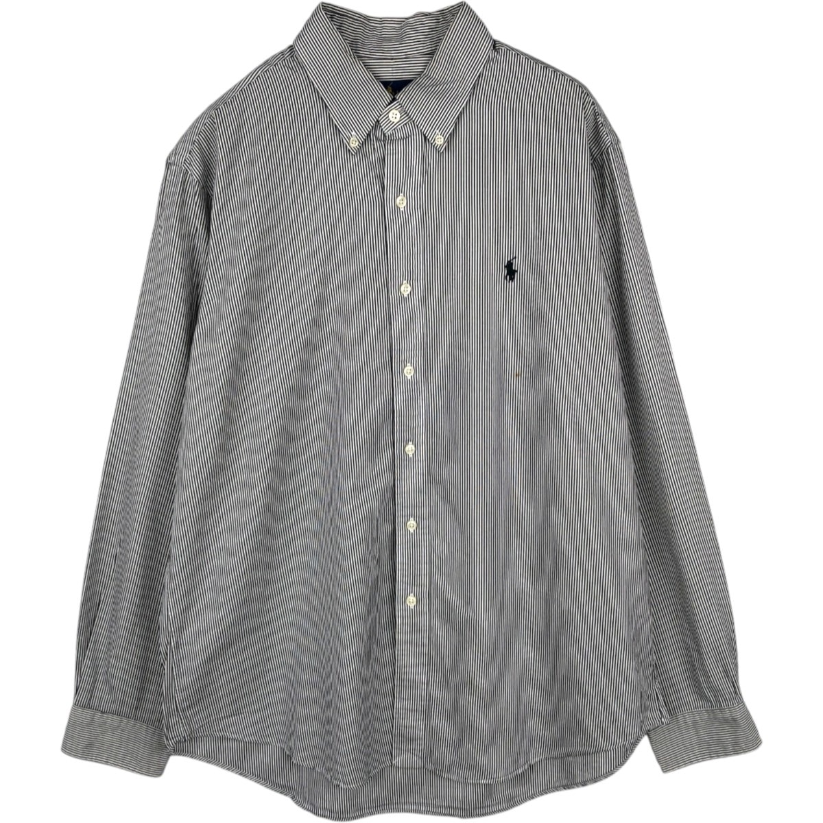 古着 ラルフローレン Ralph Lauren 長袖 ボタンダウンストライプシャツ メンズL相当/eaa678094