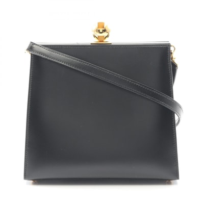 エルメス HERMES ショルダーバッグ バッグ カーフ(牛革) ボックスカーフ ブラック(エルメス) レディース ブラック系 【中古】