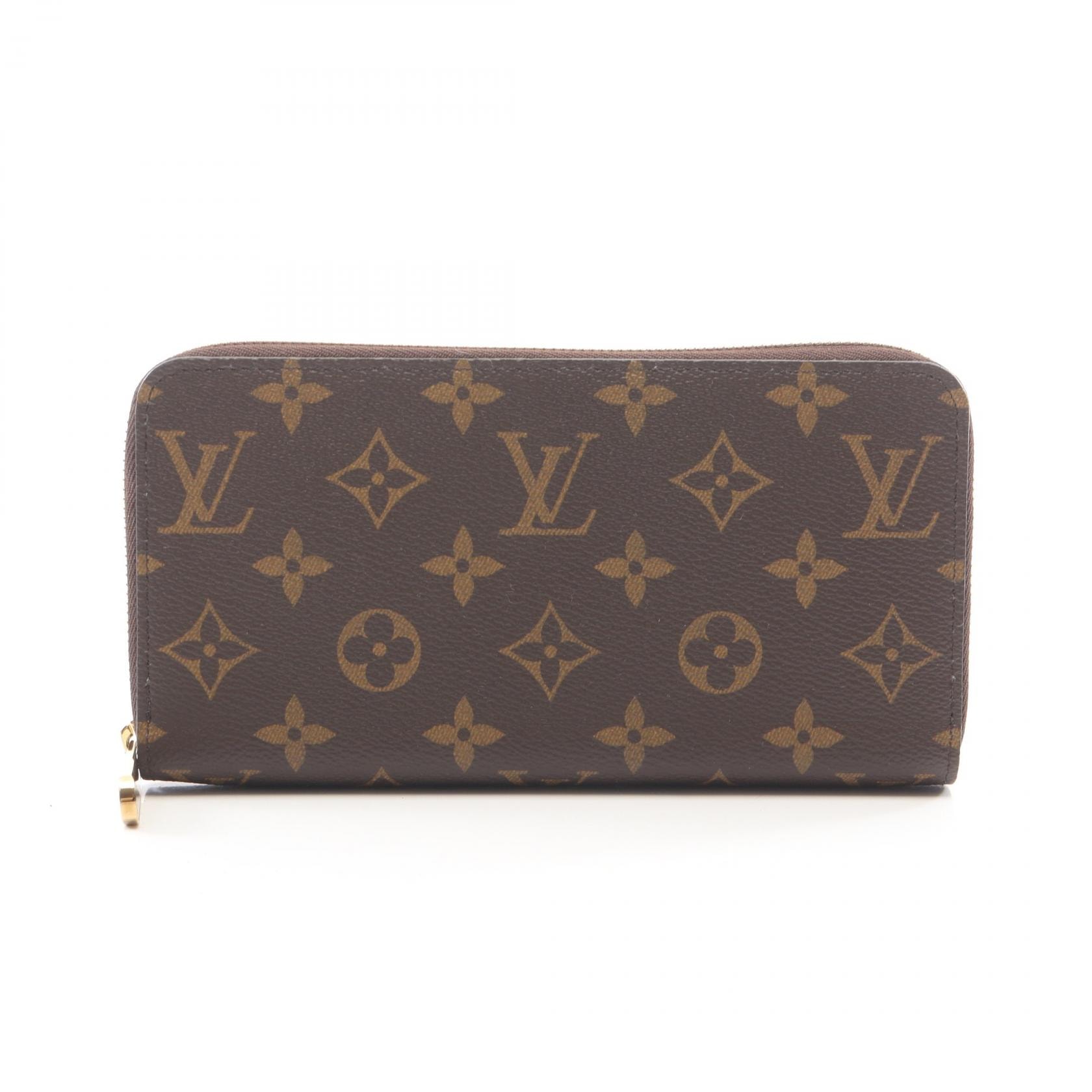 ルイ・ヴィトン LOUIS VUITTON ジッピーウォレット モノグラム ラウンド長財布 財布 PVC メンズ レディース ブラウン系 M42616 【中古】